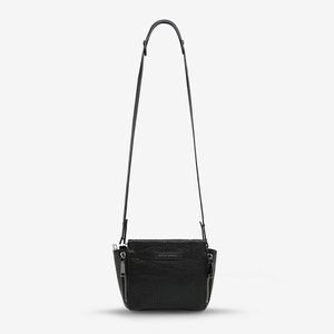 Status Anxiety “the ascendants” bag in black bubble leather